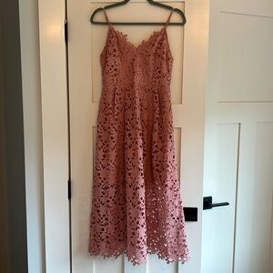 ASTR The Label A Line Lace Midi Dress